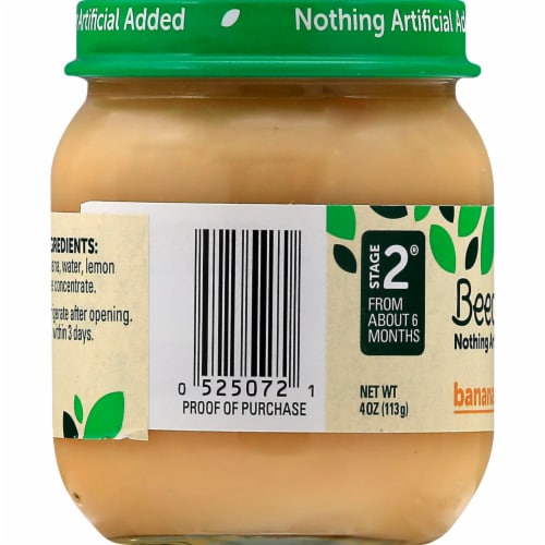 Beech-Nut Stage 2 Banana Baby Food Jar - Banana