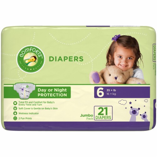 Comforts Day or Night Baby Diapers Size 6 - Size 6 / 21 count