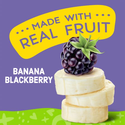 Comforts Stage 2 Banana Blackberry Baby Food Puree Pouch - Banana Blackberry