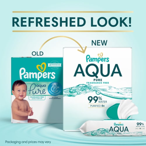Pampers Aqua Pure Sensitive Baby Wipes - 336 count