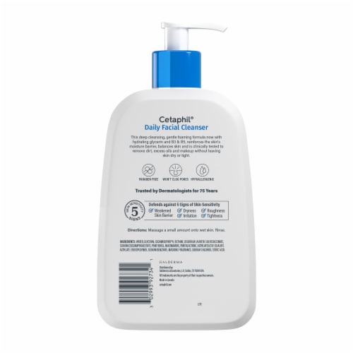 Cetaphil Daily Facial Cleanser for Combination to Oily, Sensitive Skin - Cetaphil Daily Facial Cleanser for Combination to Oily, Sensitive Skin