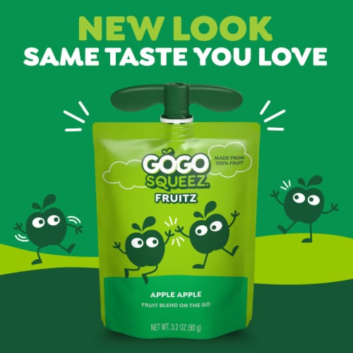 GoGo squeeZ No Sugar Added Apple Banana Strawberry Applesauce & Fruit Puree Pouches - GoGo squeeZ No Sugar Added Apple Banana Strawberry Applesauce & Fruit Puree Pouches
