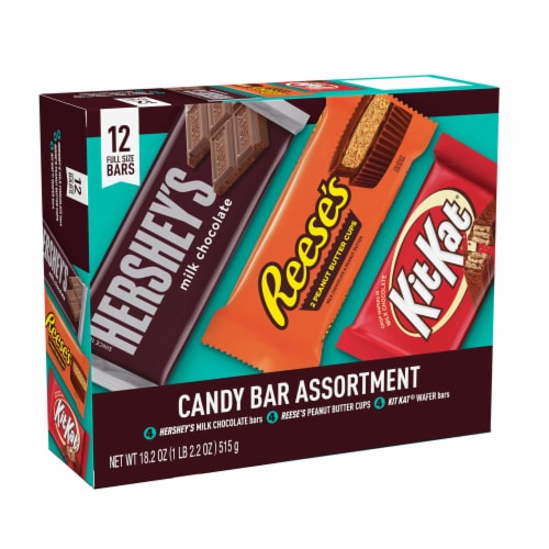 HERSHEY'S KIT KAT and REESE'S Assorted Flavored Candy Variety Box - 30 ct selected