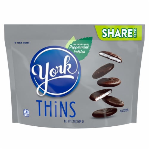 YORK THiNS Dark Chocolate Peppermint Patties Candy Share Pack - 7.2 oz selected