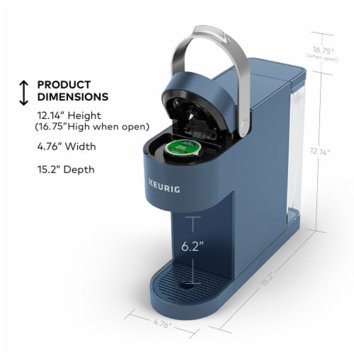 Keurig K- Slim Single Serve K-Cup Pod Coffee Maker, Multistream Technology, Storm Blue - Storm Blue