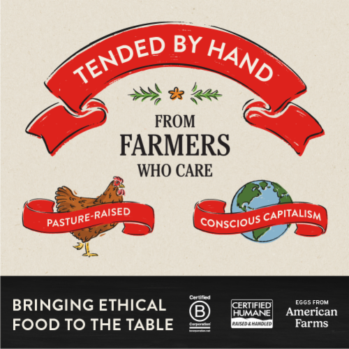 Vital Farms Pasture-Raised Large Brown Grade-A Organic Eggs - 18 ct. / Organic Pasture