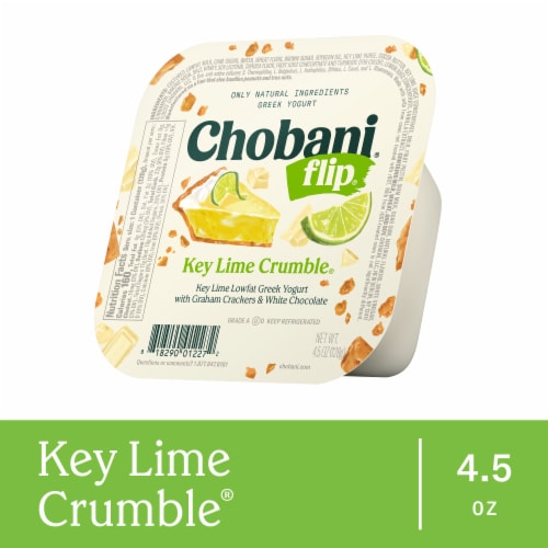 Chobani Flip Key Lime Crumble Low Fat Greek Yogurt Cup - Chobani Flip Key Lime Crumble Low Fat Greek Yogurt Cup