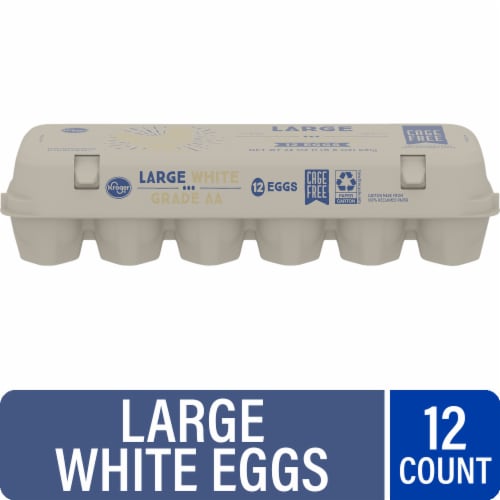 Kroger Grade AA Large Cage Free White Eggs - Kroger Grade AA Large Cage Free White Eggs