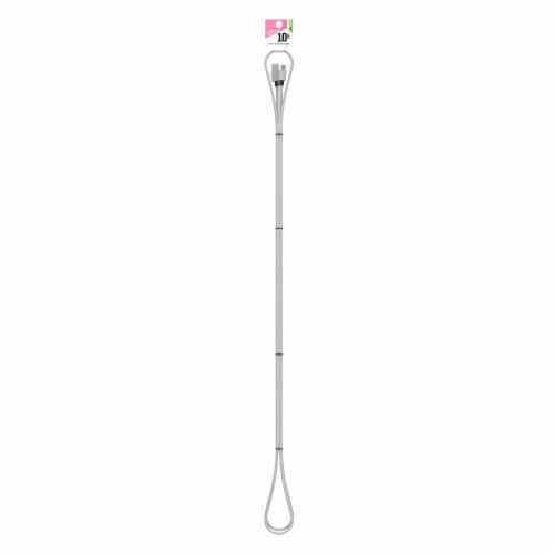 CELLCandy Silver Braided Lightning Phone Charge & Sync Cable - CELLCandy Silver Braided Lightning Phone Charge & Sync Cable