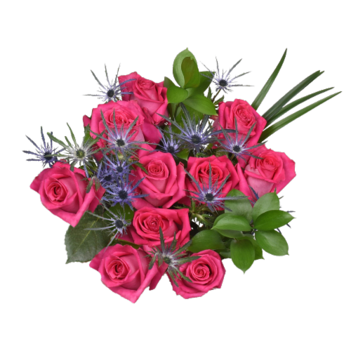 Sunshine Bouquet Bloom Haus Classic Rose Yellow - Hot Pink