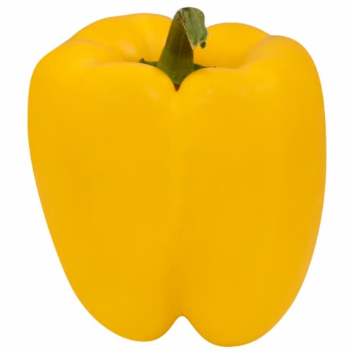 Fresh Large Green Bell Pepper - Yellow, front