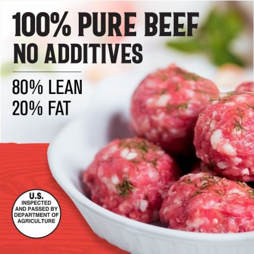Kroger® 80/20 Ground Beef Roll 3 LB - Kroger® 80/20 Ground Beef Roll 3 LB, back