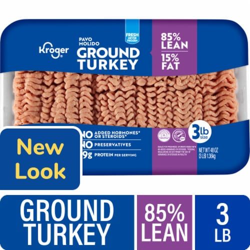 Kroger® 85/15 Fresh Ground Turkey Tray 3 LB - Kroger® 85/15 Fresh Ground Turkey Tray 3 LB, front