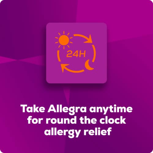 Allegra Adult 24-Hour Non-Drowsy Antihistamine Tablets for Indoor and Outdoor Allergies - 30 ct