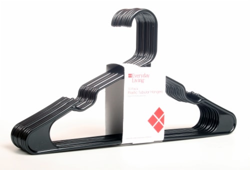 Everyday Living Plastic Tubular Hangers - Black