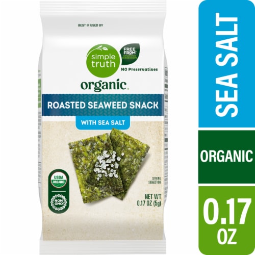 Simple Truth Organic® Roasted Seaweed Snack with Sea Salt - Simple Truth Organic® Roasted Seaweed Snack with Sea Salt