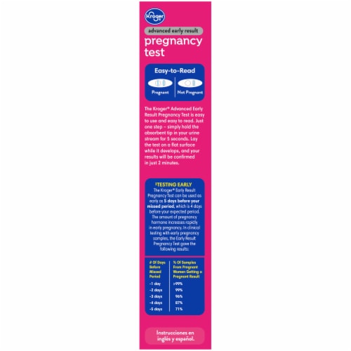 Kroger Advanced Early Result Pregnancy Test - Kroger Advanced Early Result Pregnancy Test