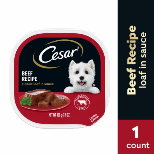Cesar Adult Soft Wet Dog Food Beef Recipe Loaf in Sauce - Cesar Adult Soft Wet Dog Food Beef Recipe Loaf in Sauce