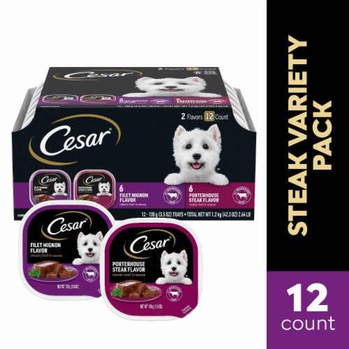 Cesar Classic Adult Soft Wet Dog Food Filet Mignon Loaf in Sauce - Cesar Classic Adult Soft Wet Dog Food Filet Mignon Loaf in Sauce