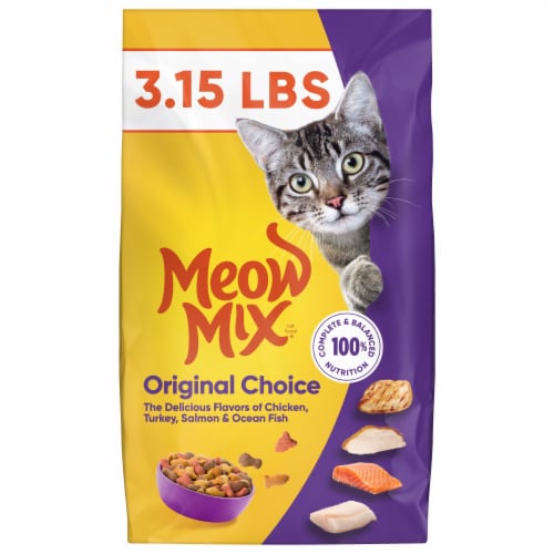 Meow Mix Original Choice Dry Cat Food, 3.15 lb. Bag - Meow Mix Original Choice Dry Cat Food, 3.15 lb. Bag
