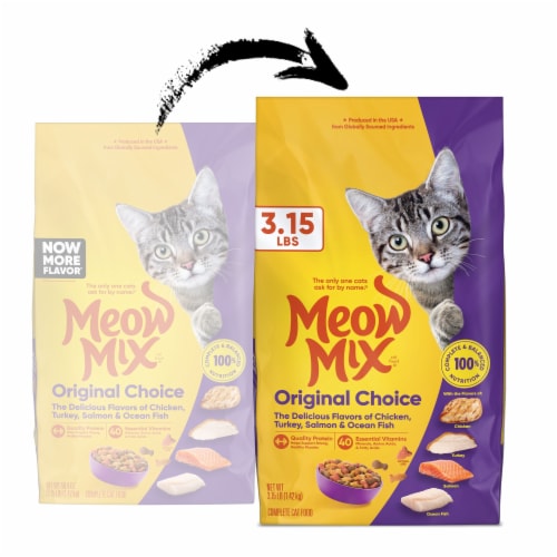 Meow Mix Original Choice Dry Cat Food, 3.15 lb. Bag - Meow Mix Original Choice Dry Cat Food, 3.15 lb. Bag