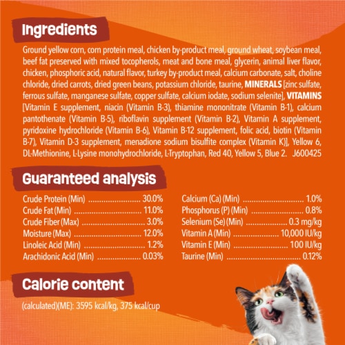 Purina Friskies Tender & Crunchy Combo Adult Dry Cat Food Chicken, Beef Flavors - Purina Friskies Tender & Crunchy Combo Adult Dry Cat Food Chicken, Beef Flavors