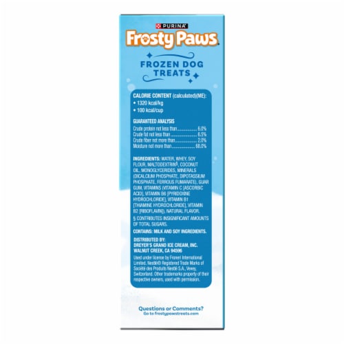 Purina Frosty Paws Vanilla Flavor With Other Natural Flavors Frozen Dog Treats, 4 Ct - Purina Frosty Paws Vanilla Flavor With Other Natural Flavors Frozen Dog Treats, 4 Ct