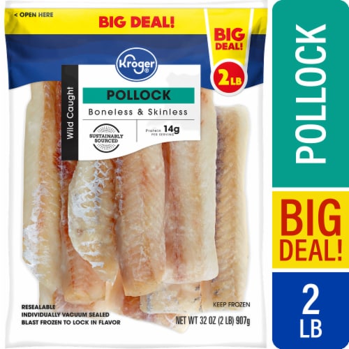 Kroger® Wild Caught Pink Salmon Fillets Frozen BIG DEAL! - Pollock
